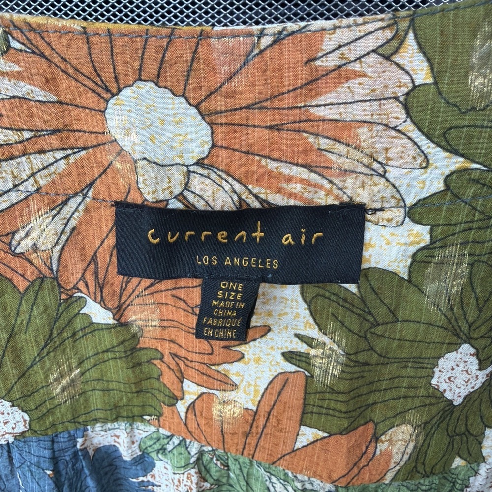 Anthropologie Current Air Floral Shine Duster Kimono OS‎ Boho Festival Ethereal - Picture 2 of 6